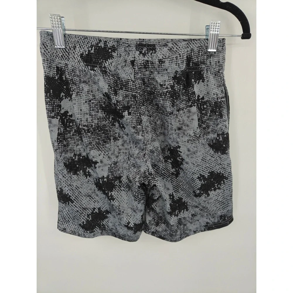 Champion Boys Gray Black Digital Print Athletic Shorts Size L 14/16 1577507